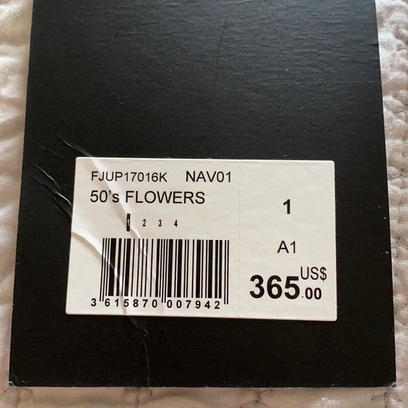 THE KOOPLES | Black floral 100% silk ruffle skirt - Picture 4 of 7